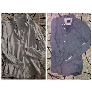 Mens button up dress shirt bundle of 2